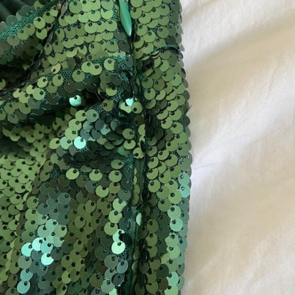 NATIVE YOUTH A LINE MAXI SEQUIN SKIRT - Picture 9 of 9
